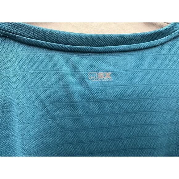 Michael Strahan MSX Mens Teal Polyester Long Sleeve Activewear Shirt Size XLT - Picture 4 of 10